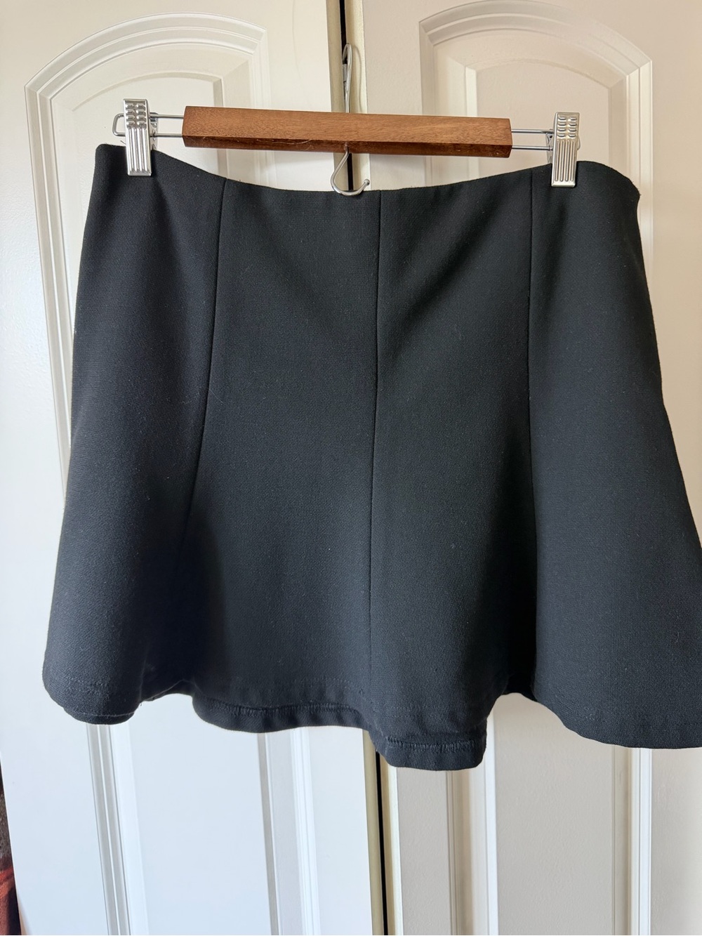 Zara Black Circle Skater Skirt